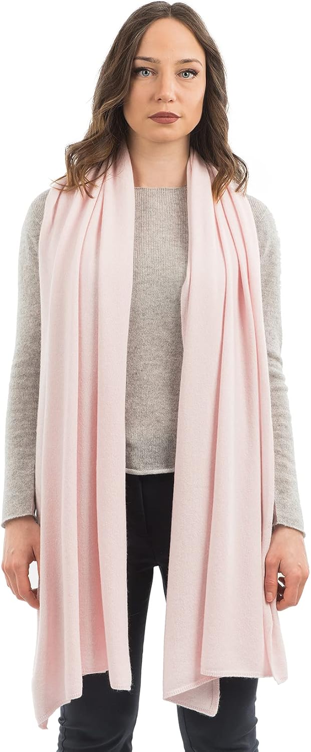 Dalle Piane Cashmere Women's Wool Cashmere Blend Stole - Soft Italian Shawl Wrap for Wedding and Evening - Made in Italy - Image 2