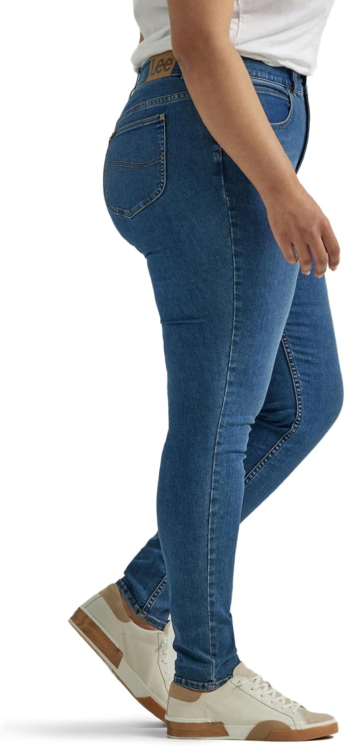 Lee Women's Plus Size Ultra Lux Comfort with Flex Motion High Rise Skinny Jean - Image 2