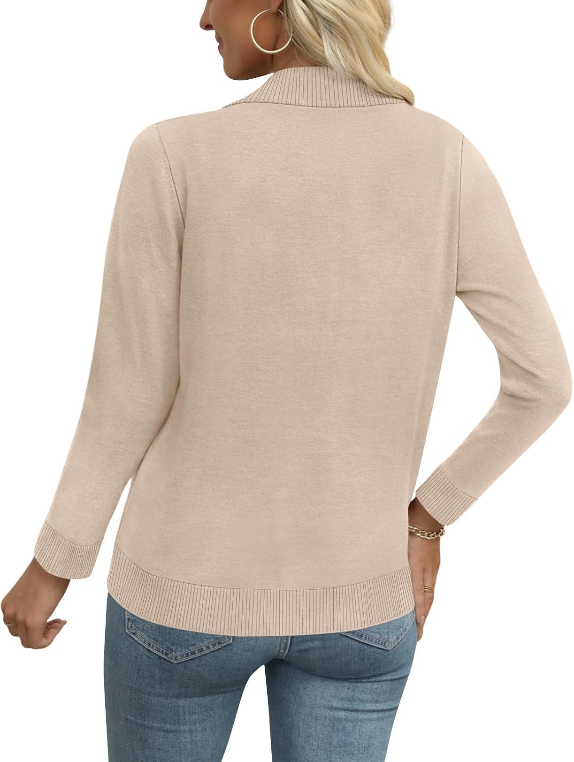 Women's Lightweight Cardigan Sweaters Long Sleeve Open Front Knit Casual Classic Cardigans - Image 2