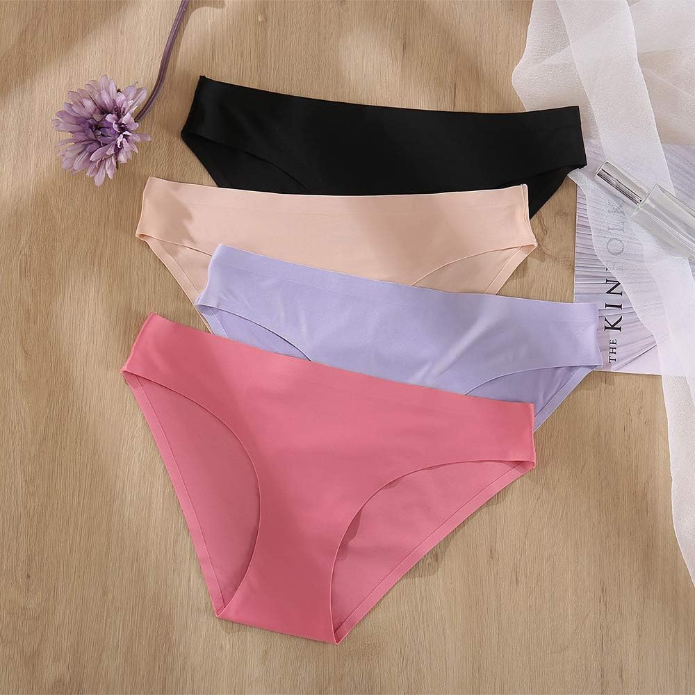 FINETOO 6 Pack Women’s Seamless Hipster Underwear No Show Panties Invisibles Briefs Soft Stretch Bikini Underwears XS-XL - Image 3