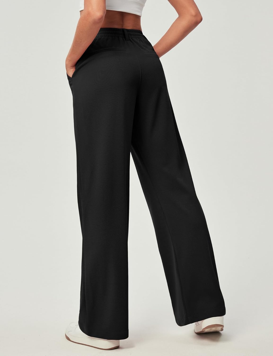 Ewedoos Wide Leg Pants Woman Stretchy Work Dress Pants Women Trendy 2026 Business Casual Outfits Comfort Fit Slacks Trousers - Image 2