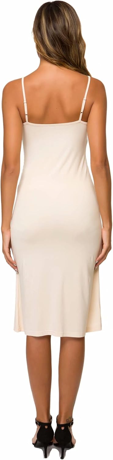 Women's Full Slips Cami Long Spaghetti Strap Under Dress - Image 6