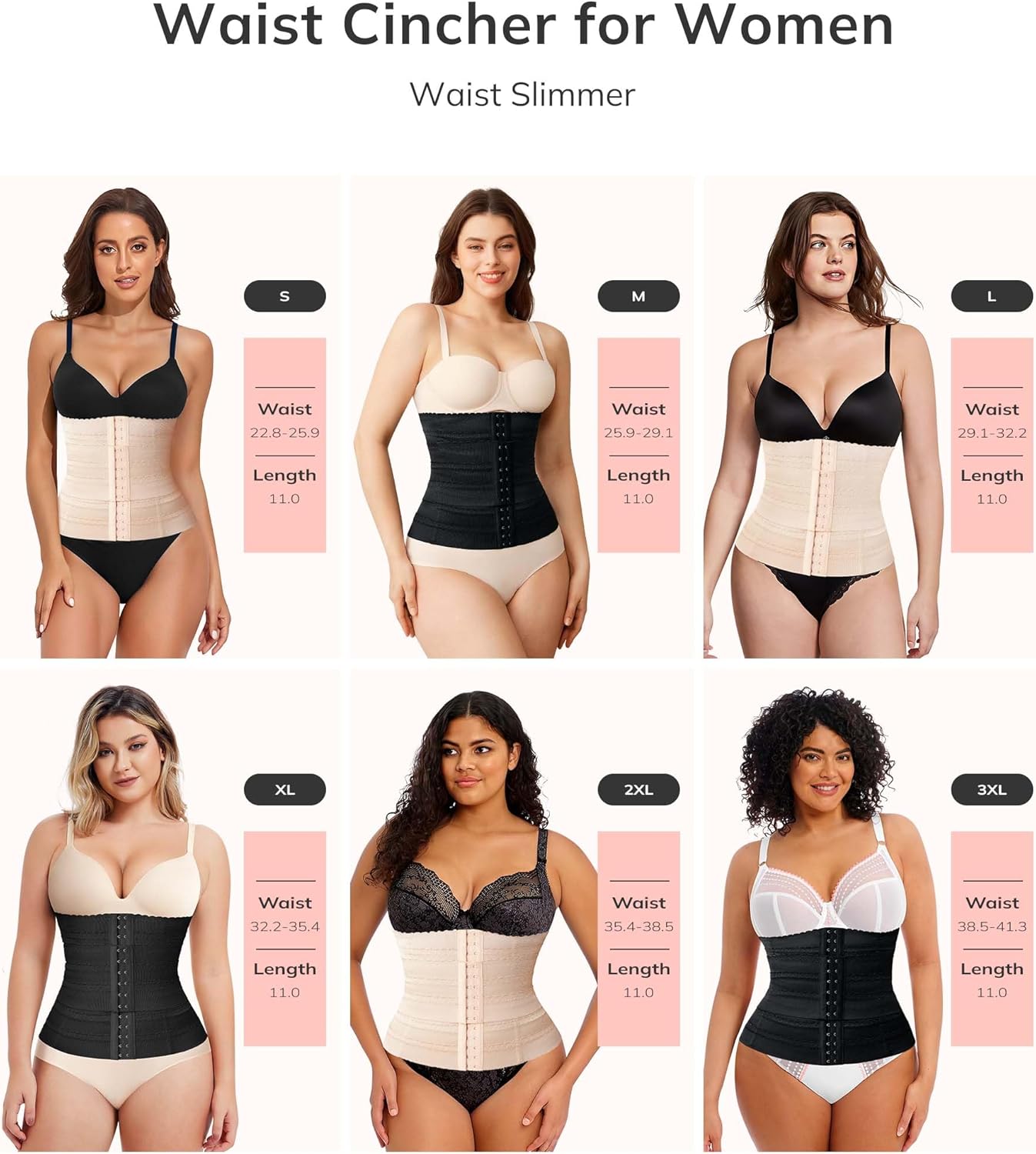 LODAY Segmented Waist Trainer for Women Corset Shapewear Waist Cincher Tummy Control Faja Body Shaper - Image 6