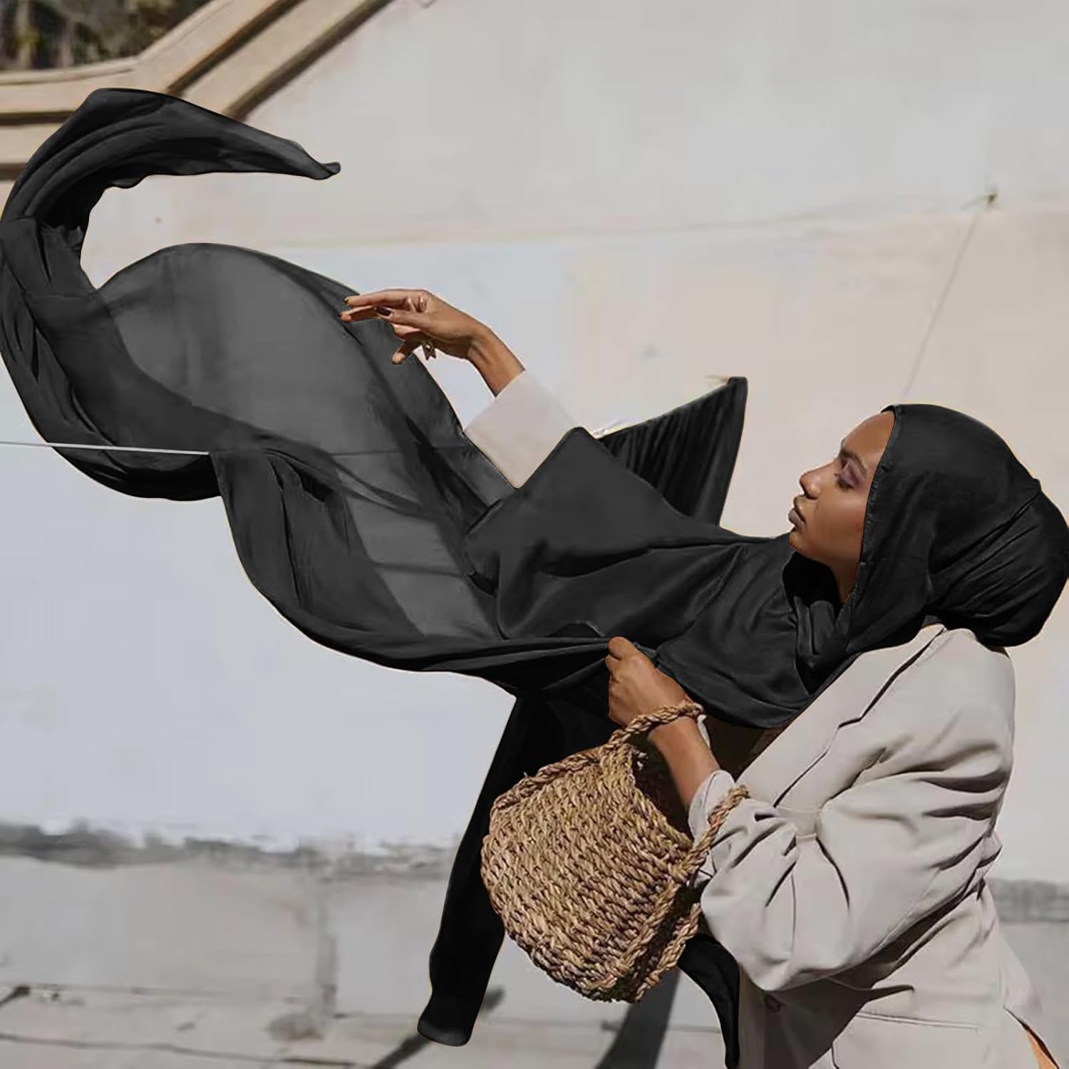Viscose Hijab Scarf for Women Muslim Cotton Jersey Hijab Fashion Long Scarf Shawls - Image 7