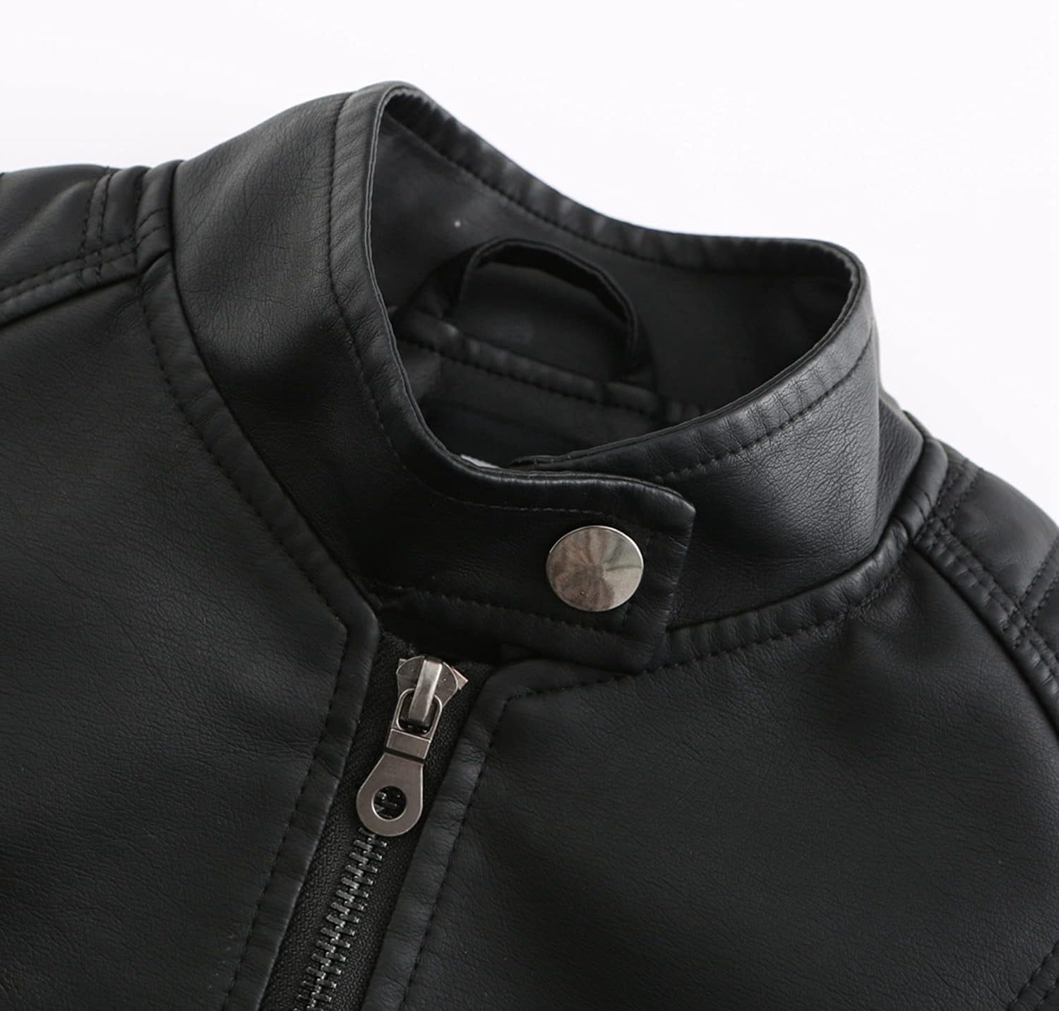 DEAR MODEL Faux Leather Jacket Women Bomber Jacket Women's Belted Motorcycle Jacket - Image 2