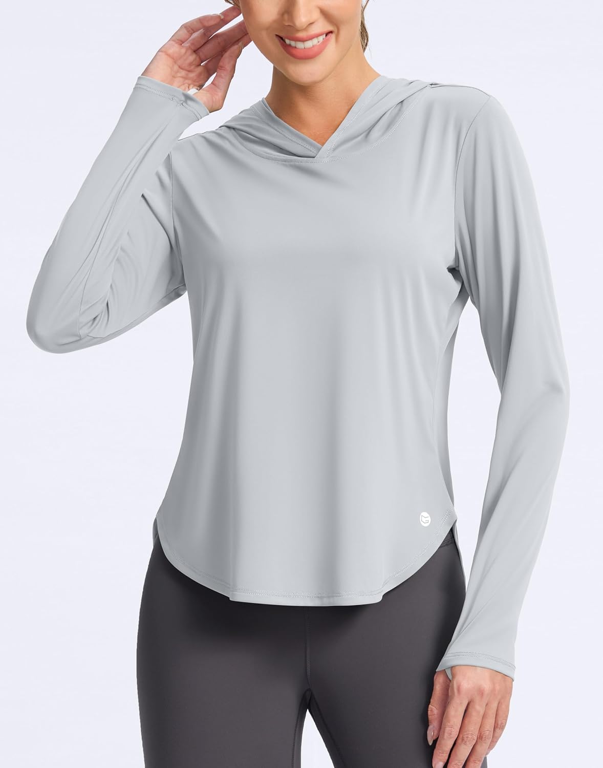 G Gradual Women's UPF 50+ Sun Shirt with Hoodie Long Sleeve UV Protection Shirts Lightweight Hiking Fishing Shirts for Women - Image 2