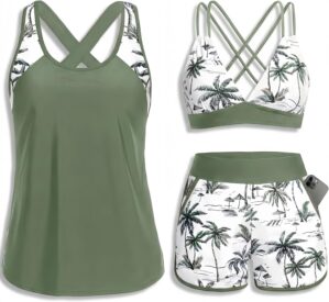 Daci Women 3 Piece Tankini Swimsuit...