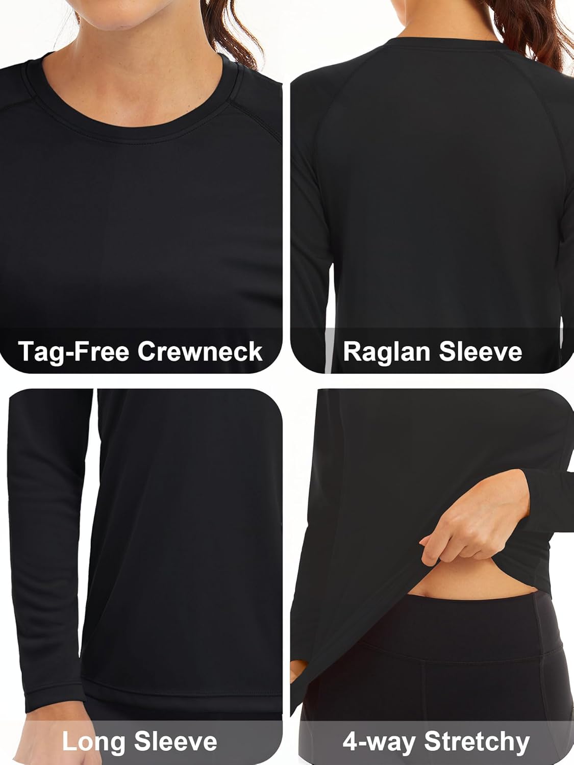 MAGCOMSEN Women's Long Sleeve Shirts UPF 50+ Sun Protection Shirts for Hiking Fishing Workout Rash Guard - Image 4
