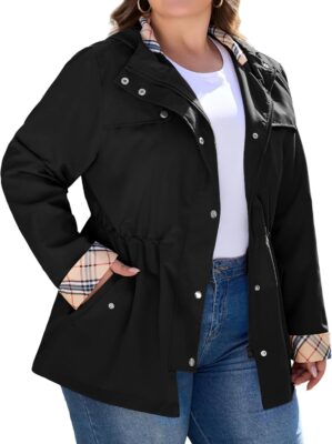Bloggerlove Rain Jacket Women Plus ...