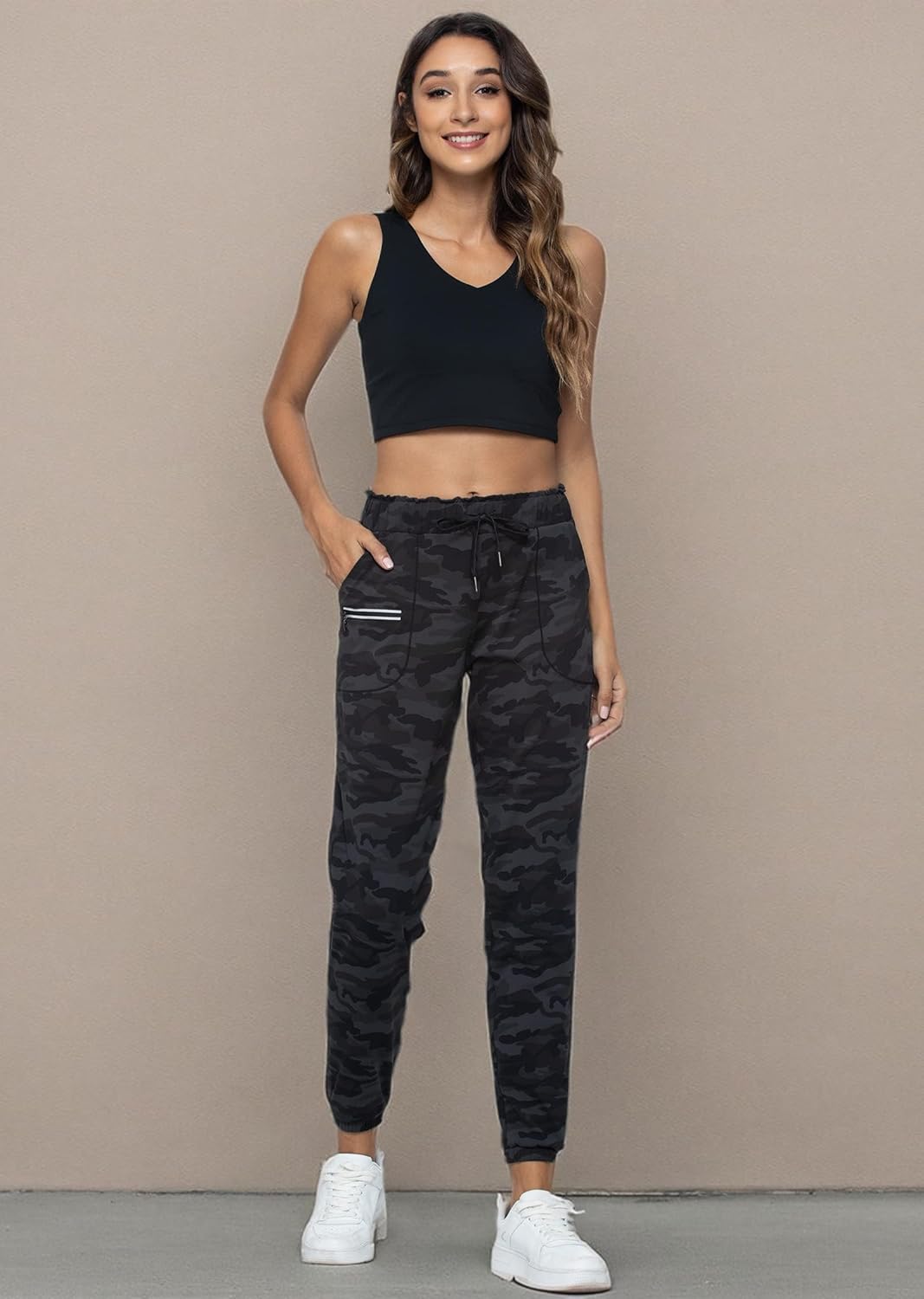 Haowind Joggers for Women with Pockets Elastic Waist Workout Sport Gym Pants Comfy Lounge Yoga Running Pants - Image 10