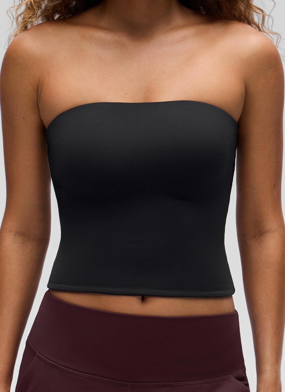 CRZ YOGA Butterluxe Double Lined Tube Tops for Women - Going Out Casual Tank Bandeau Crop Strapless Shirts - Image 6