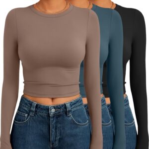 AUTOMET 3 Pack Womens Long Sleeve S...