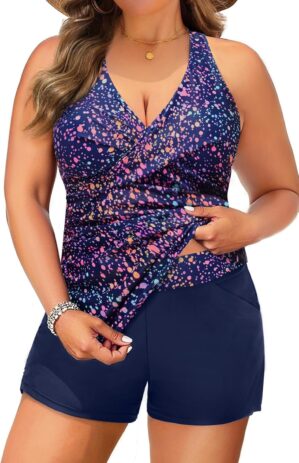 Daci Plus Size Tankini Swimsuit for...