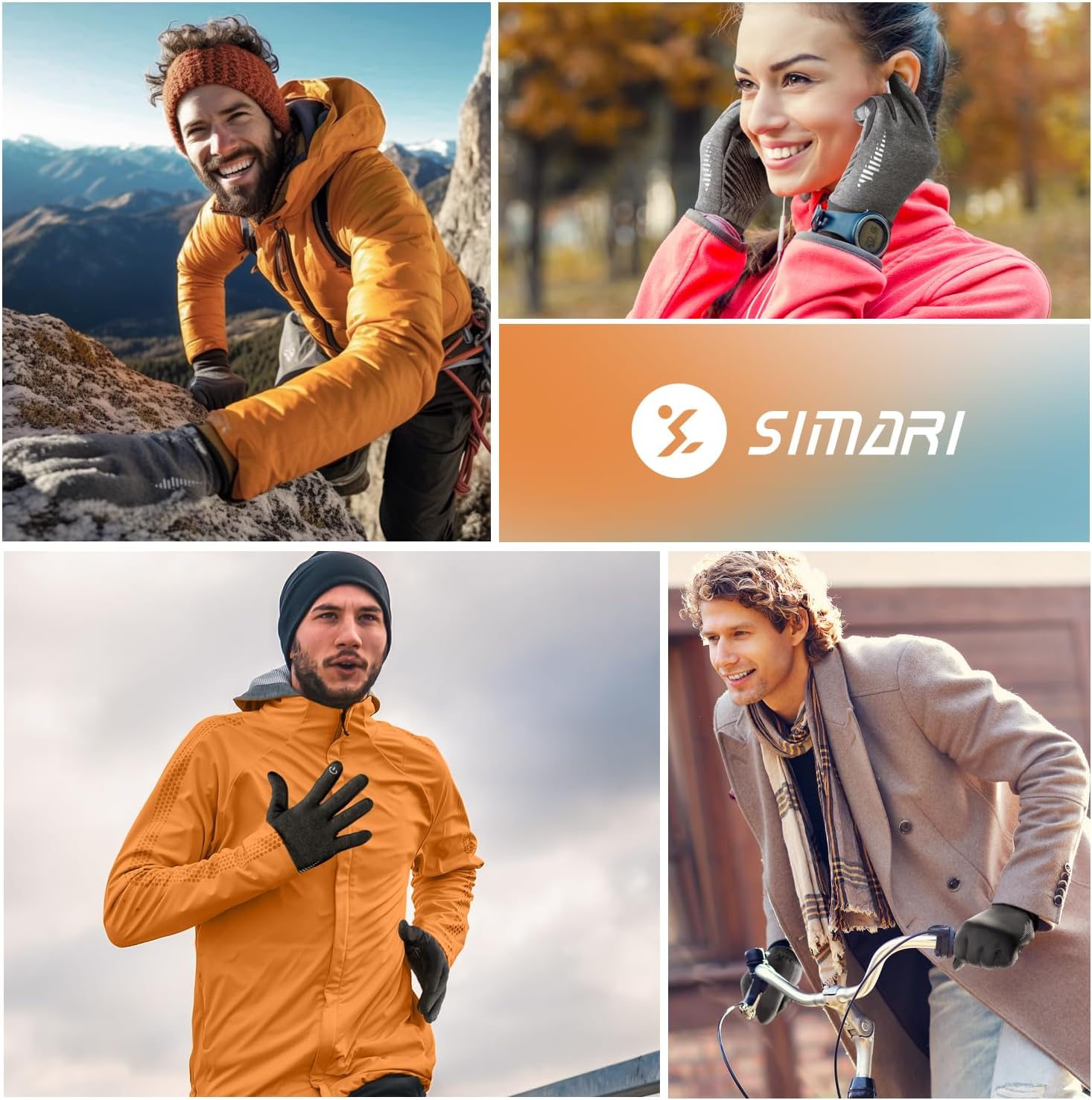 SIMARI Winter Gloves Women Men Ski Snow Gloves Liner Thermal Warm Touch Screen, Suit for Running, Cycling, Biking, Hiking, Driving, Walking, Typing, Freezer Work, Sports, Soccer, Gaming 102 - Image 8