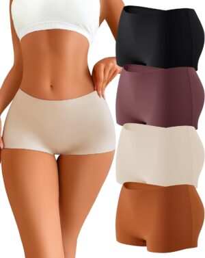 CUTE BYTE Womens Seamless Boy Short...
