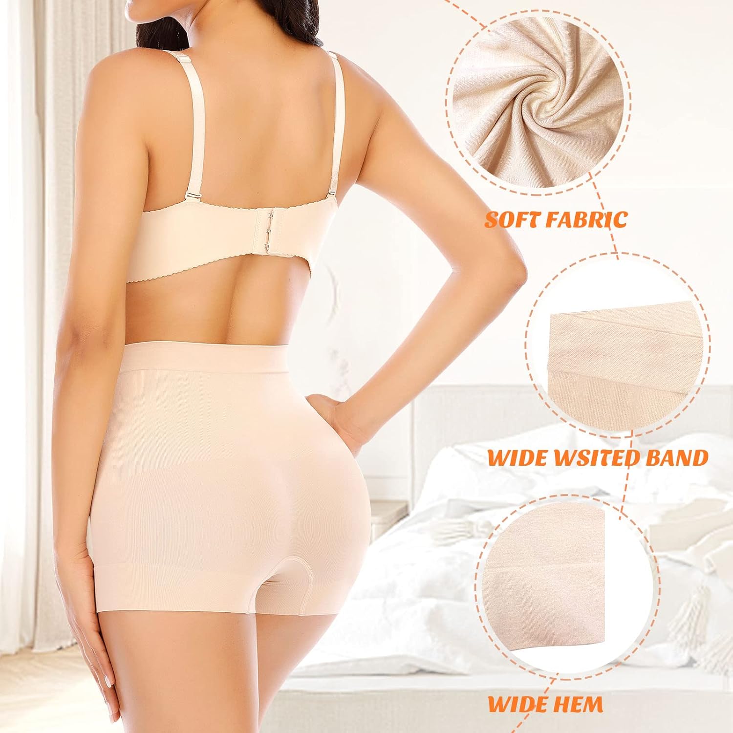 Womens Seamless Shaping Boyshorts Panties Tummy Control Underwear Slimming Shapewear Slip Shorts - Image 5
