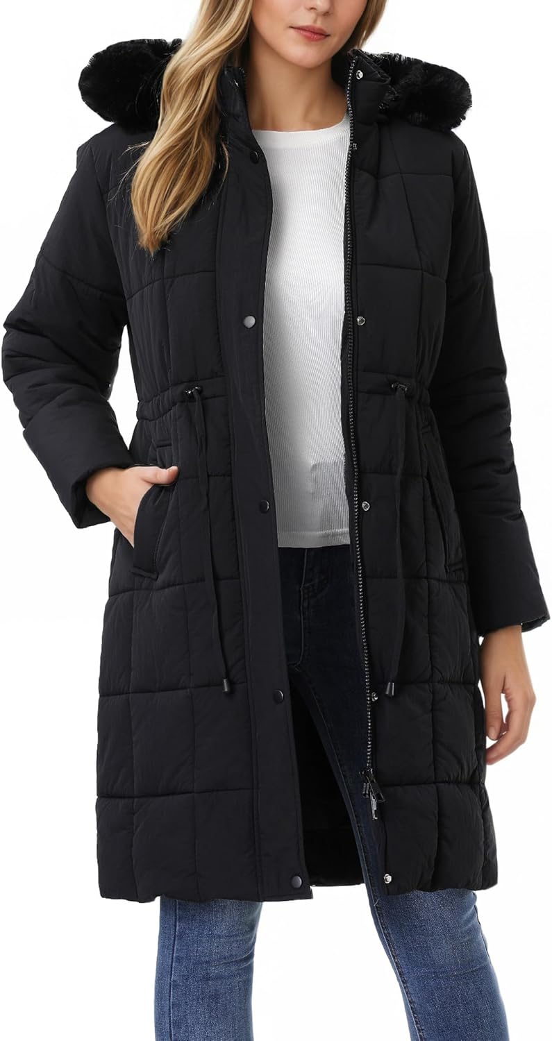 GOLDLADIES Women's Winter Coat Long Waterproof Parka - Warm Snow Winter Jacket for Women, Cold Weather Outerwear - Image 6