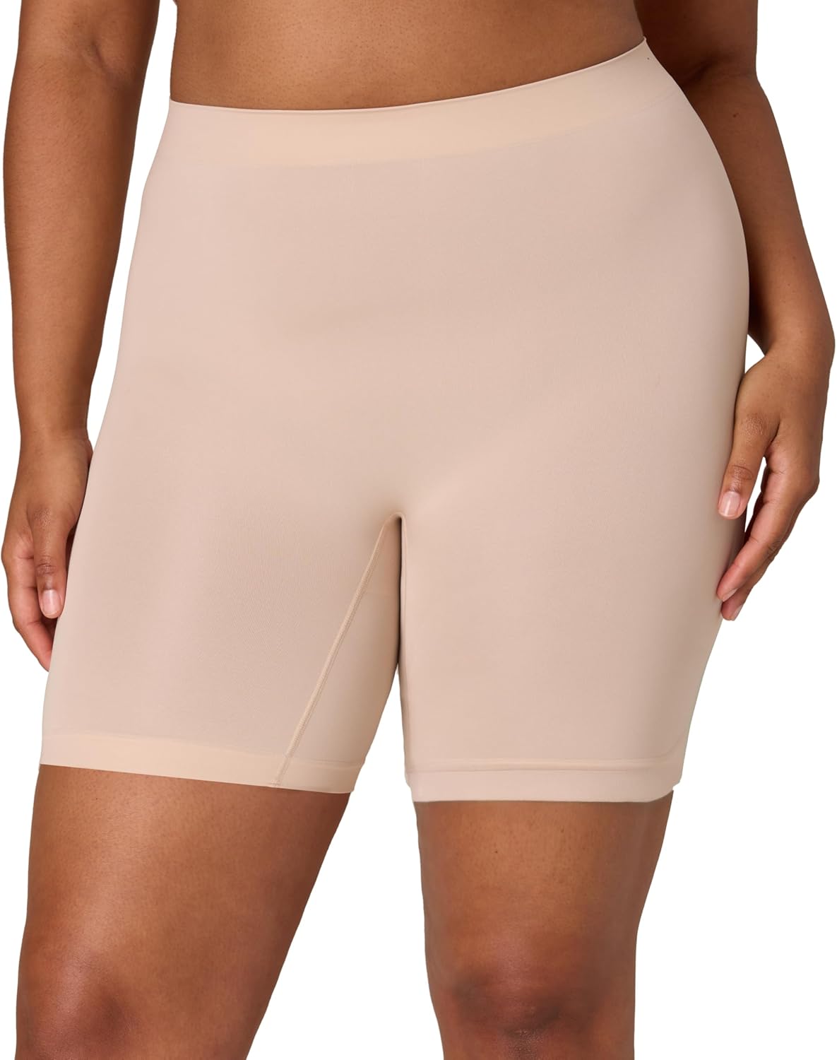 PLAYTEX Women's Shapewear Shorts, Smoothing Anti-chafe At-waist Shaper Shorts for Women, Moisture-wicking