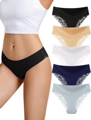 voenxe Lace Bikini Underwear for Wo...