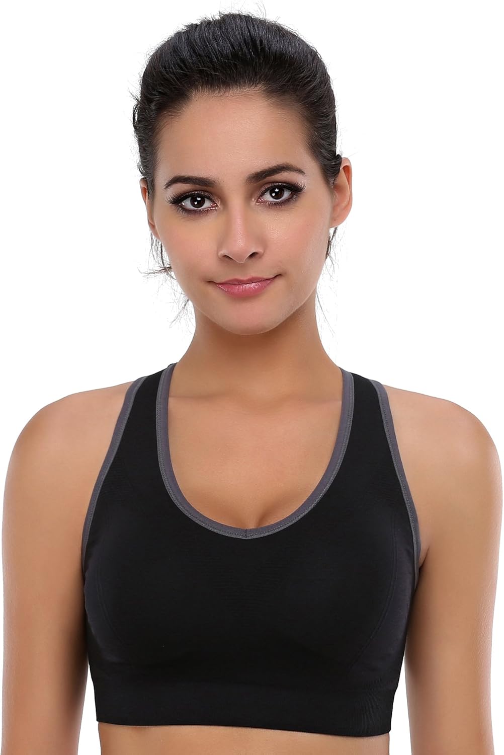 Women's Seamless Racerback Sports Bra High Impact Support Yoga Gym Workout Fitness - Image 3