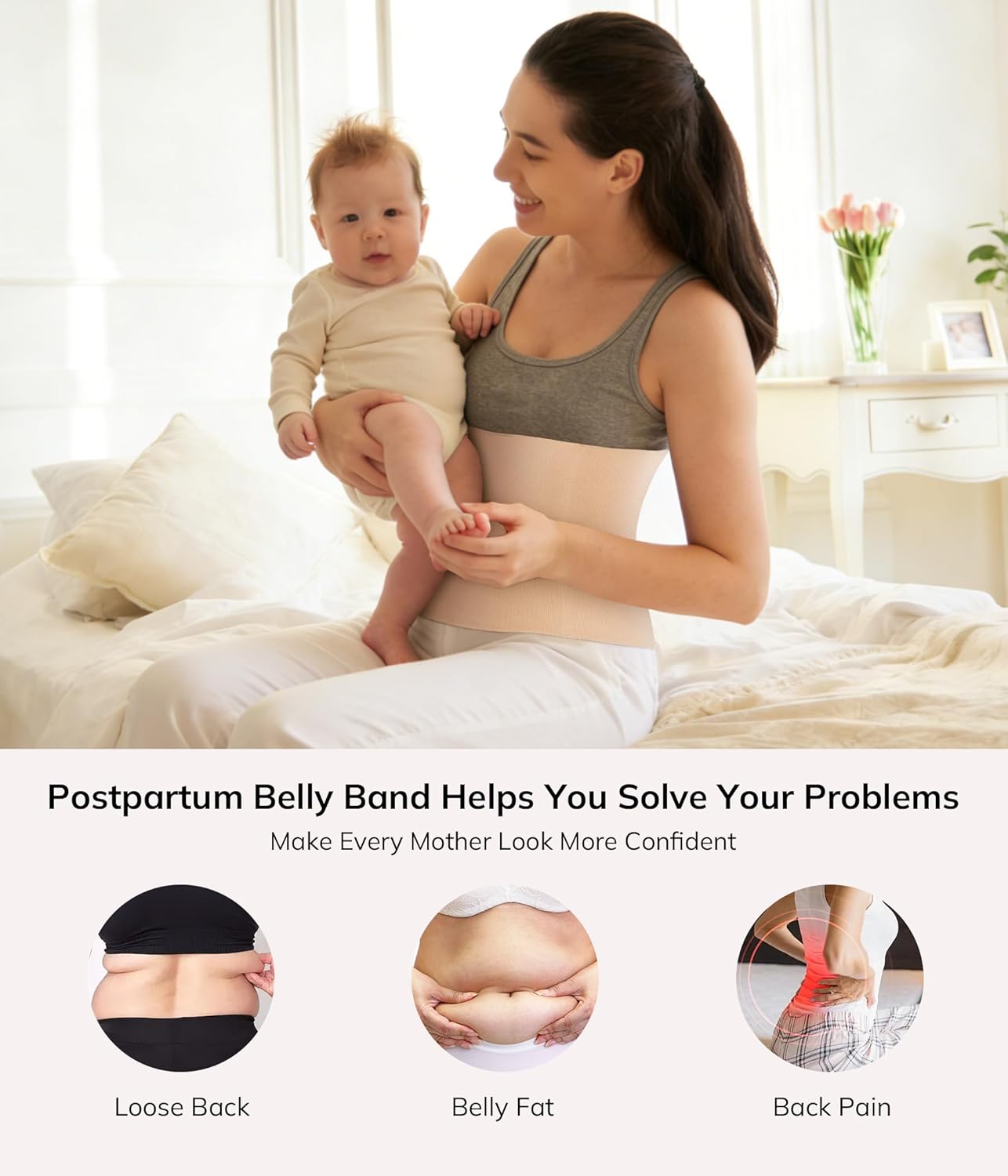 LODAY 2 in 1 Postpartum Recovery Belt,Body Wraps Works for Tighten Loose Skin - Image 4
