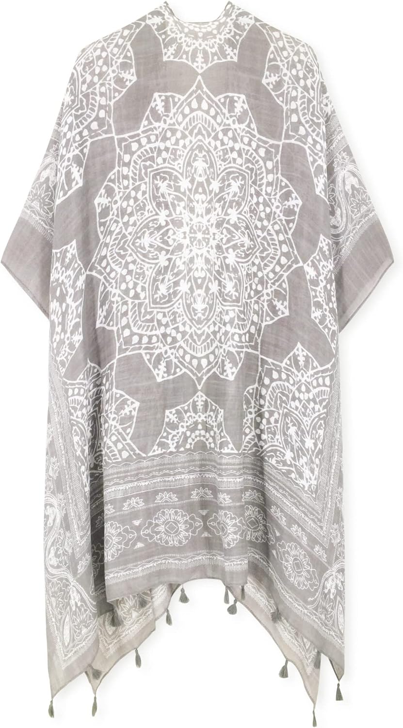 Breezy Lane Women's Kimono Cardigan Summer Swimsuit Coverups Beach Cover Up with Floral Print for Vacation - Image 7