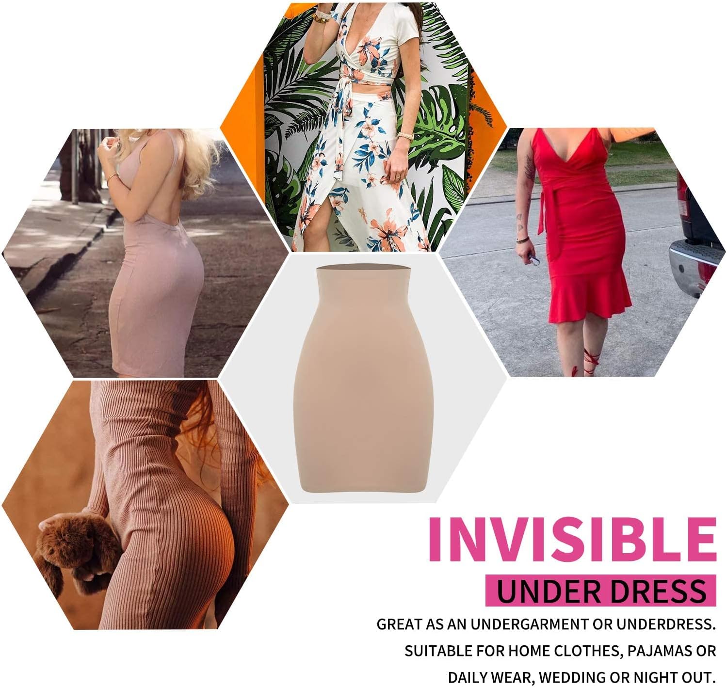 SLIMBELLE Half Slips Shaper Cool Comfort Seamless Slip Shapewear Under Dress Tight Skirt Undergarments - Image 4