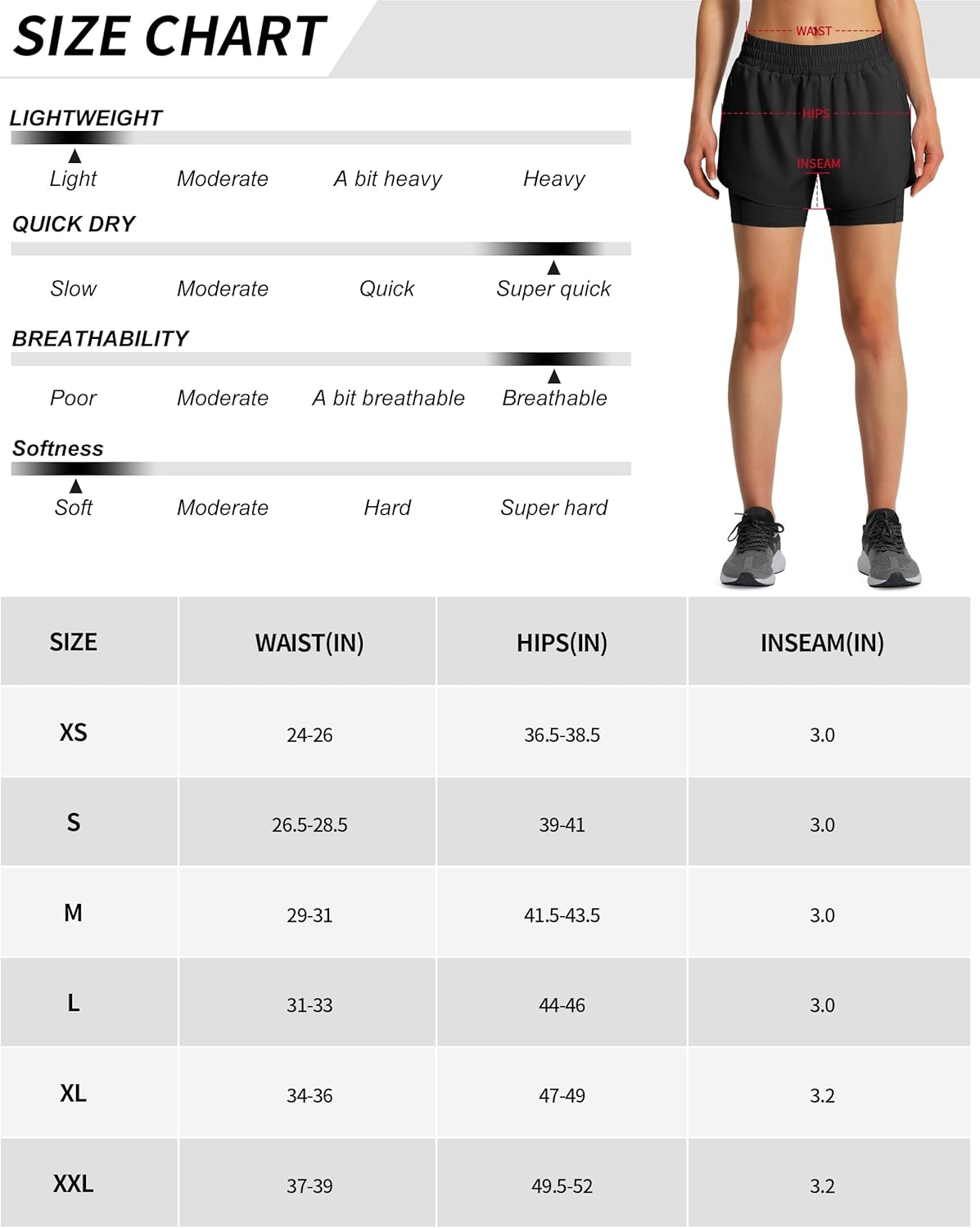 Ksmien Women's 2 in 1 Running Shorts Quick Dry Athletic Gym Workout Shorts with Liner Phone Pockets - Image 7