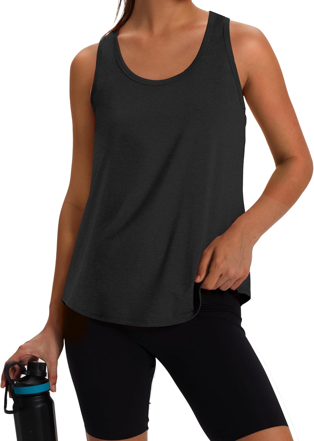 WIHOLL Women's Workout Tank Tops Sleeveless Athletic Racerback for Gym Yoga Running - Summer Fitness Tops Scoop Neck (S-XXL) - Image 2