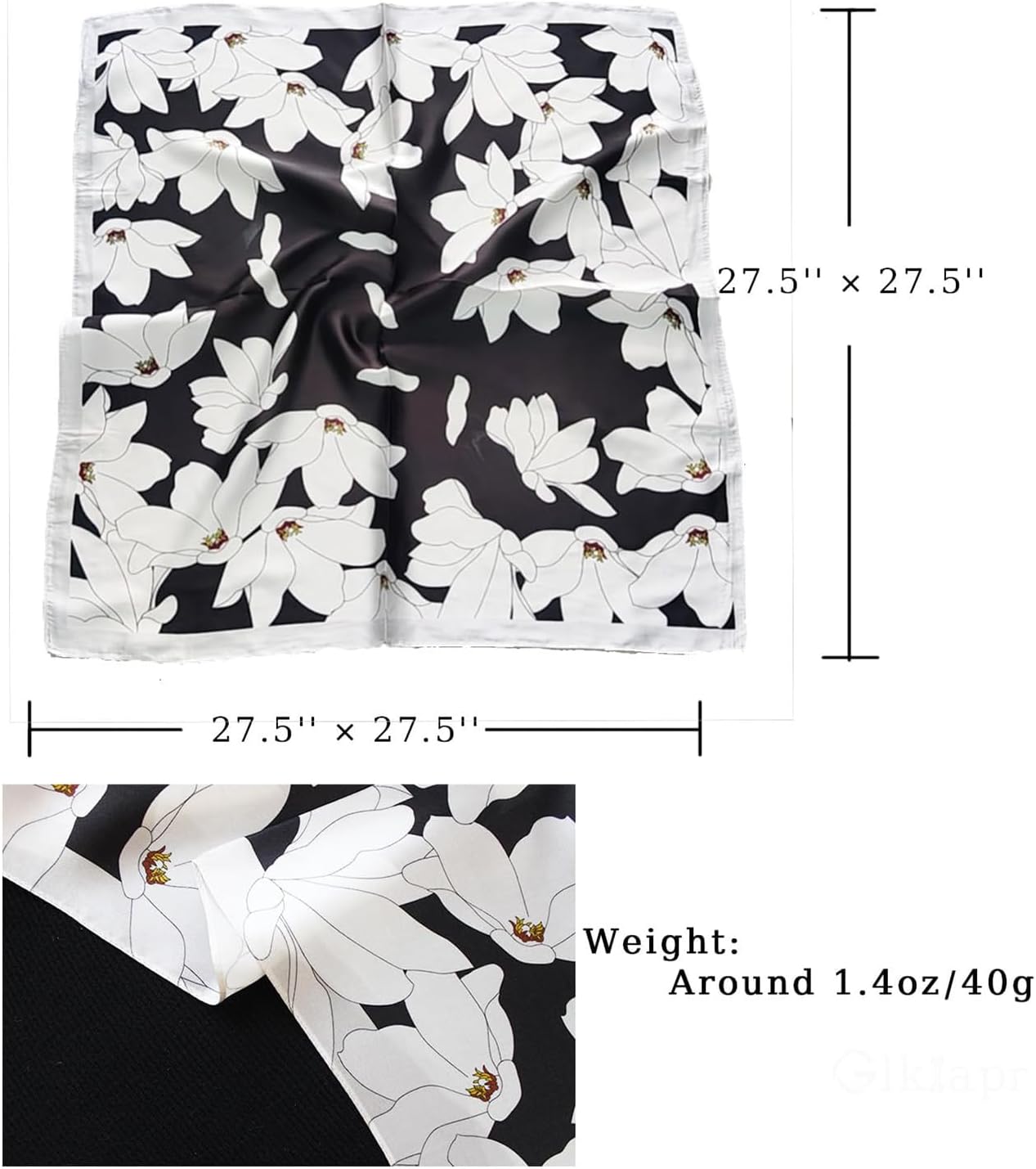 Satin Bandana Headscarf for Women Silky Hair Scarves for Fashion Lightweight - Image 4