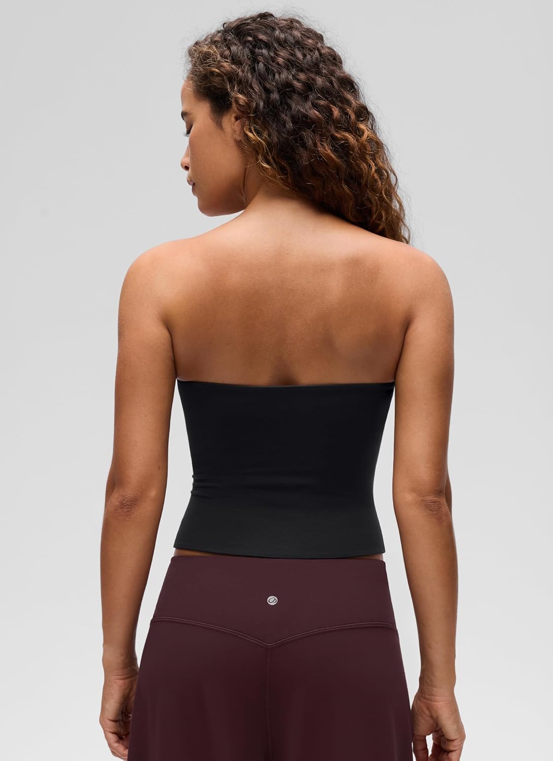 CRZ YOGA Butterluxe Double Lined Tube Tops for Women - Going Out Casual Tank Bandeau Crop Strapless Shirts - Image 2