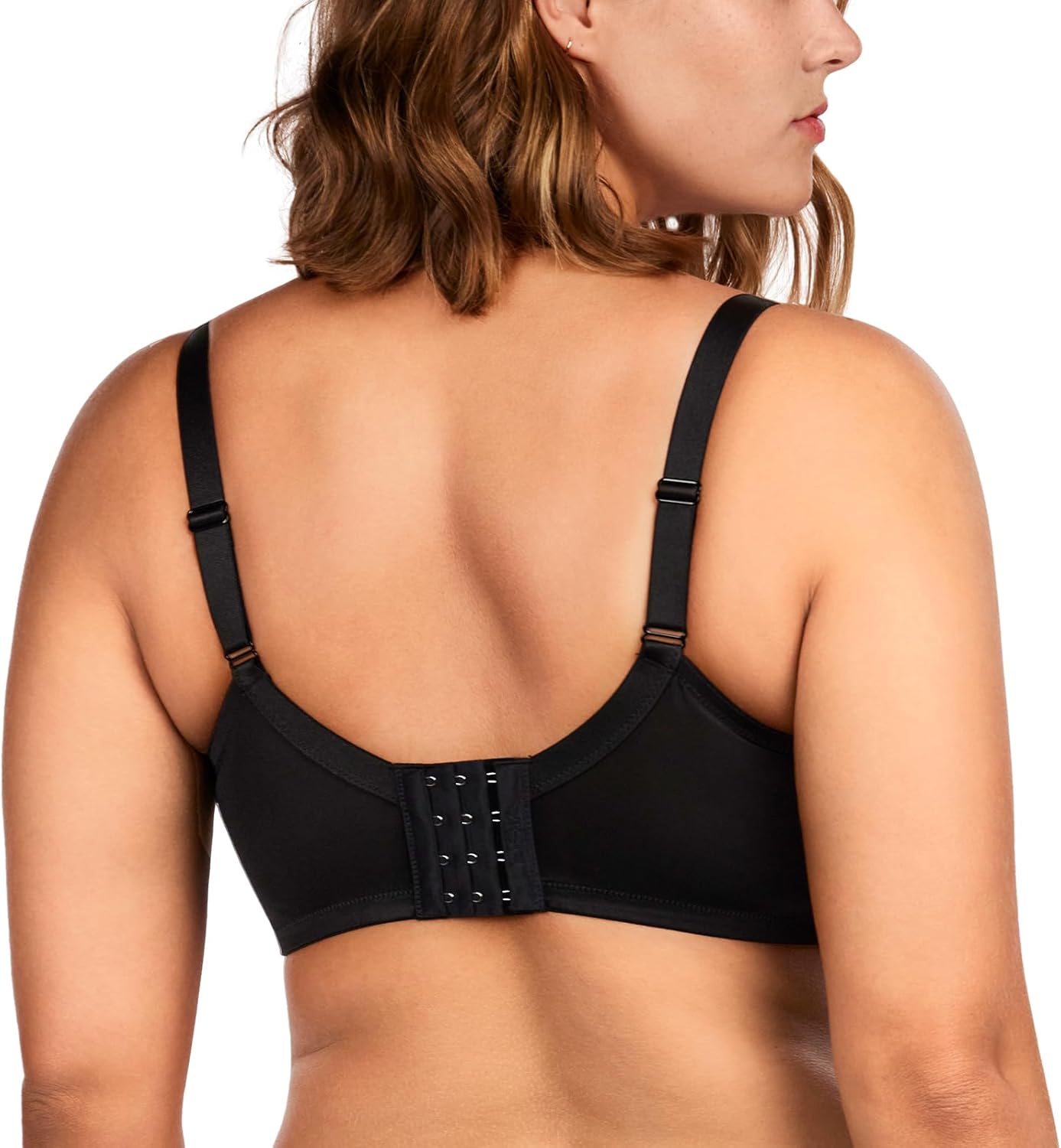 HSIA Minimizer Bra for Women - Plus Size Full Coverage Lace Bra with Underwire, Non Padded - Image 2