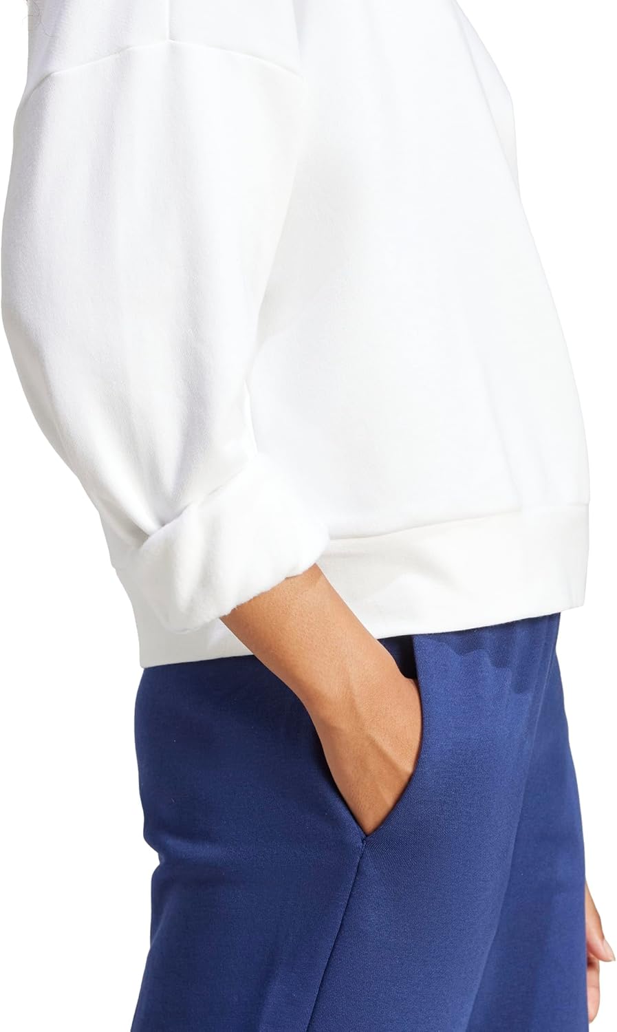 adidas Women’s Essentials Small Logo Feel Cozy Sweatshirt - Image 4