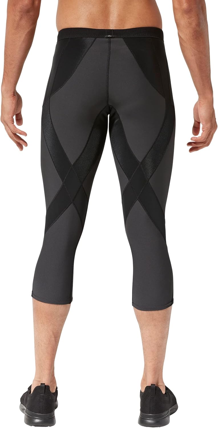 CW-X Men's Endurance Generator Insulator Joint and Muscle Support 3/4 Compression Tight, Base Layer Capri Pants for Skiing - Image 2