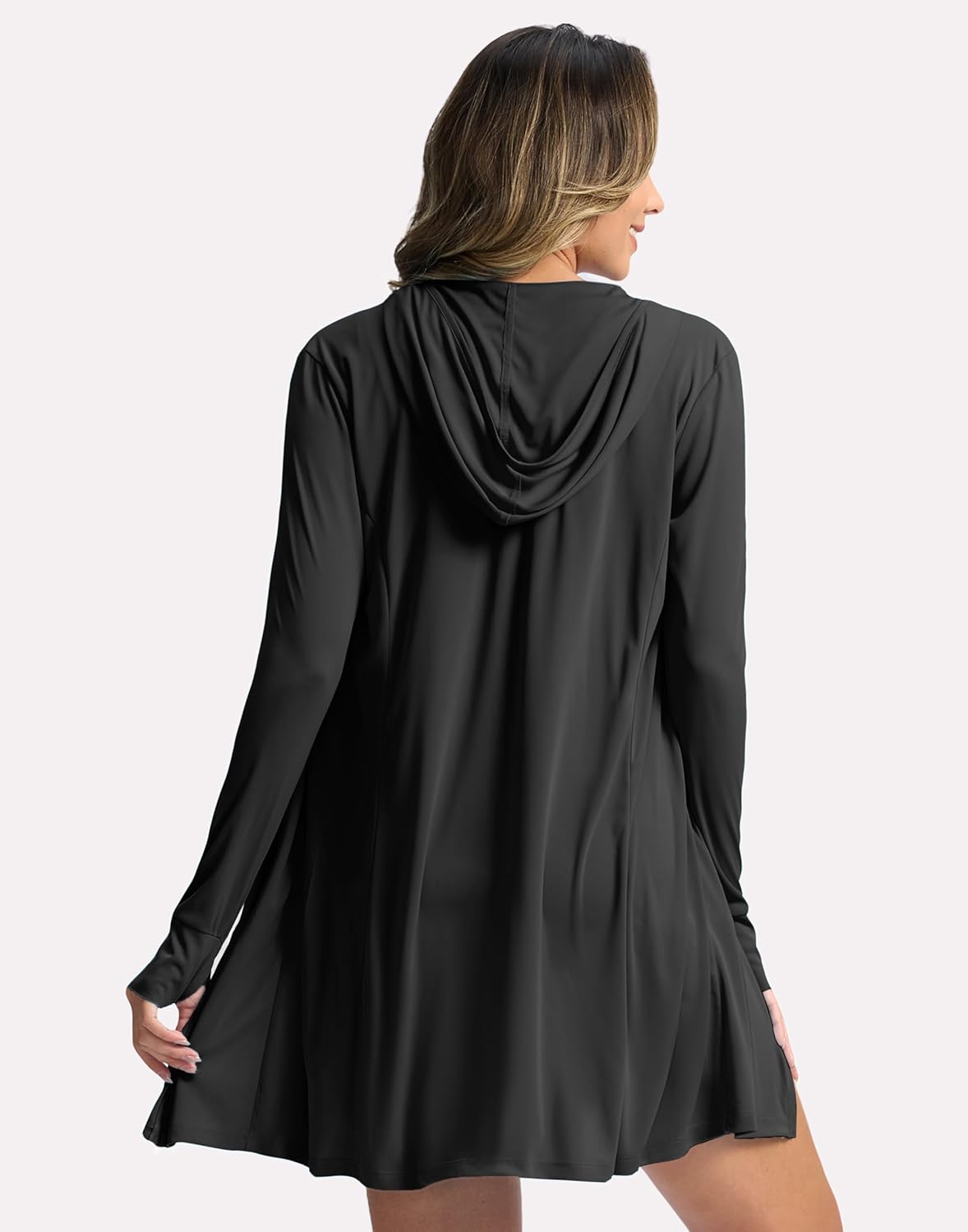 Soothfeel Women's UPF 50+ Swim Cover Up Sun Protection Hoodie SPF Lightweight Jacket Long Sleeve Beach Cover Ups for Women - Image 2