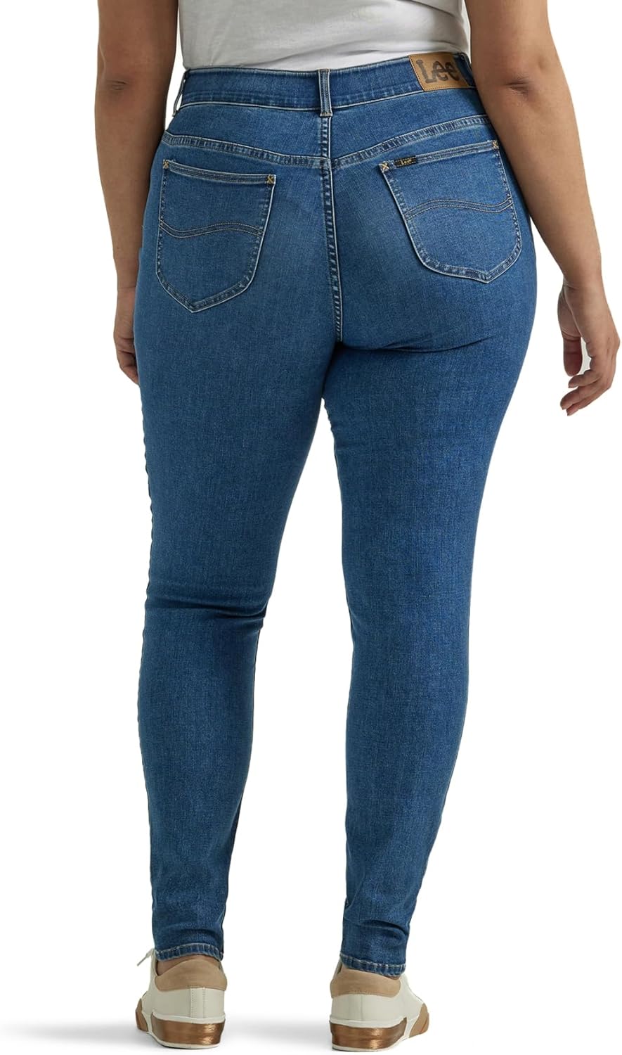 Lee Women's Plus Size Ultra Lux Comfort with Flex Motion High Rise Skinny Jean - Image 3