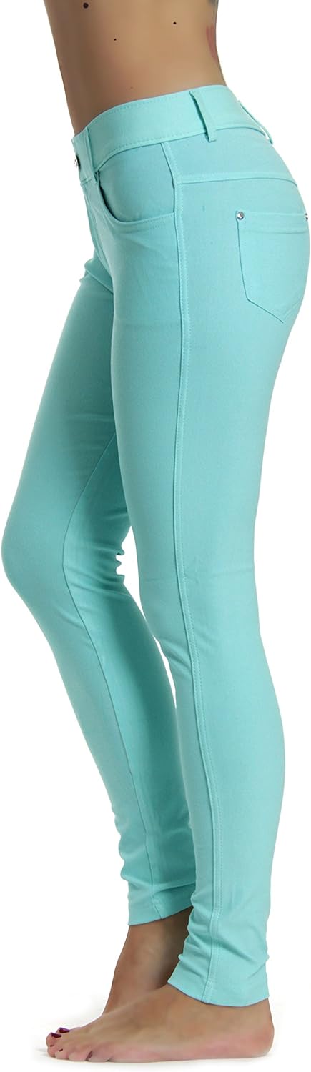 Prolific Health Women's Jean Look Jeggings Tights Slimming Many Colors Spandex Leggings Pants Capri S-XXXL