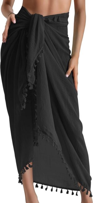 Eicolorte Sarong Cover Up Womens Be...