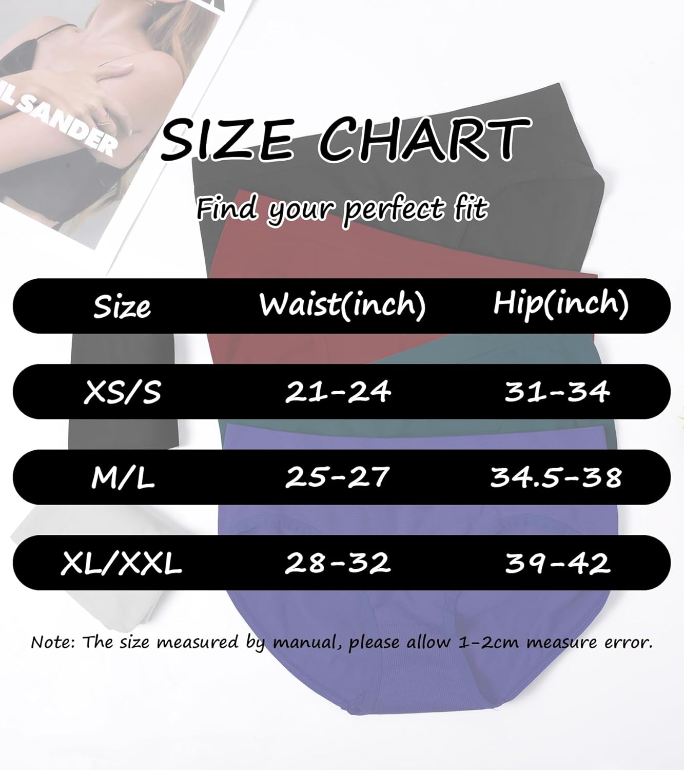 OLIKEME Women's Underwear Wicking Stretch Hipster Panties for Women Breathable Full Coverage No Show Underwear 6 Pack - Image 7