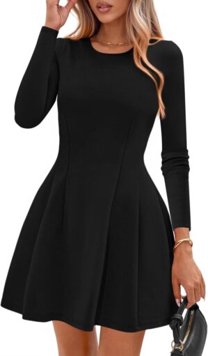 PRETTYGARDEN Long Sleeve Mini Dress...