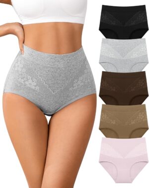 High Waisted Underwear for Womens C...