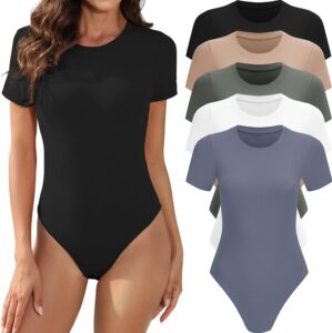 MLYENX 5 Pack Body Suits for Womens...