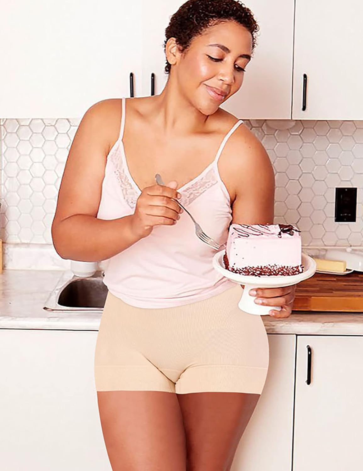 Womens Seamless Shaping Boyshorts Panties Tummy Control Underwear Slimming Shapewear Slip Shorts - Image 3
