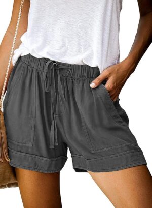 Wielsscca Womens Drawstring Shorts ...