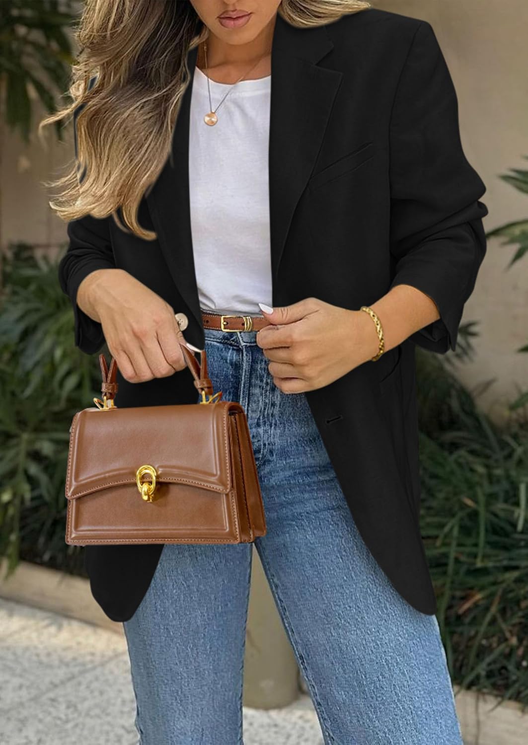 PRETTYGARDEN 2026 Blazers for Women Business Casual Long Sleeve Lapel Open Front Suit Jacket Work Blazer with Pockets - Image 2