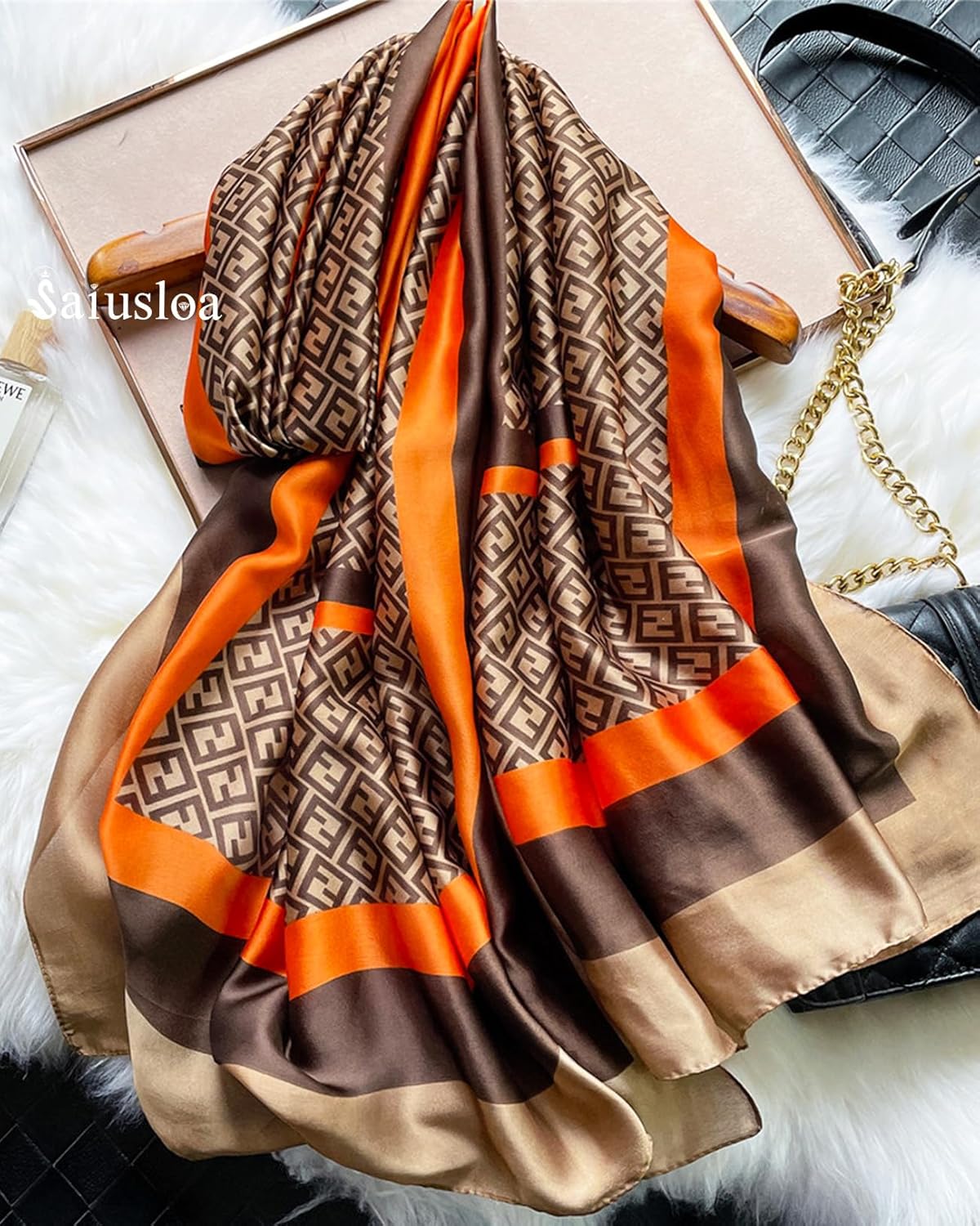 Dress Scarves Shawl Wraps Long Silky Scarf for Women Dressy Fashion Lightweight for Decorative Formal Evening Gowns - Image 5