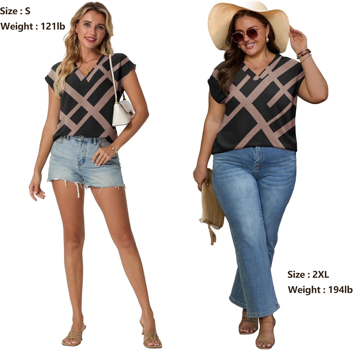 Lepunuo Womens Summer Tops Cap Sleeve Textured Dressy V Neck Shirts 2025 Work Office Blouses Business Casual Outfits - Image 5