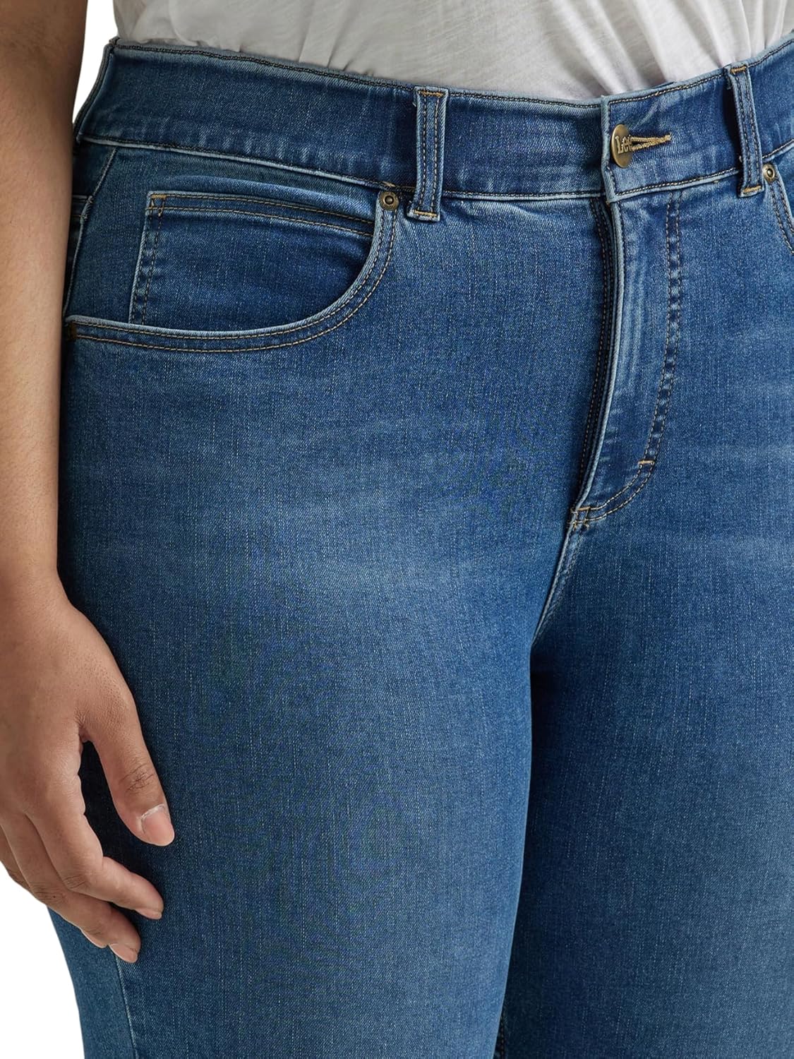 Lee Women's Plus Size Ultra Lux Comfort with Flex Motion High Rise Skinny Jean - Image 4