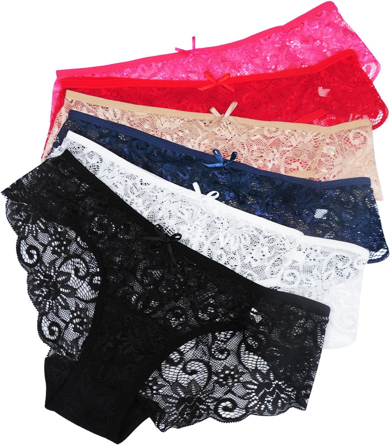 Sunm Boutique Sexy Underwear for Women, Cheeky Lace Women's Panties, Breathable Bikini for Ladies