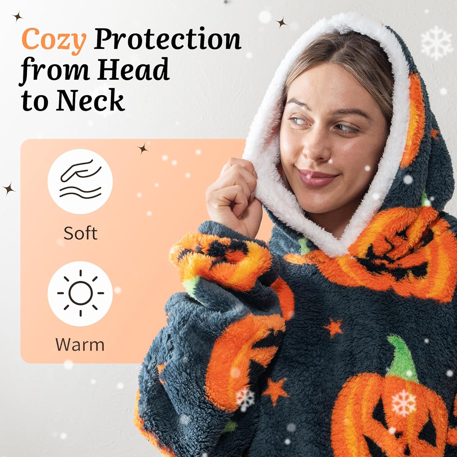 Capecage Blanket Hoodie, Long Hooded Blanket Sweatshirt as Birthday Gifts for Women Men, Long Wearable Blanket for Women Men. - Image 7